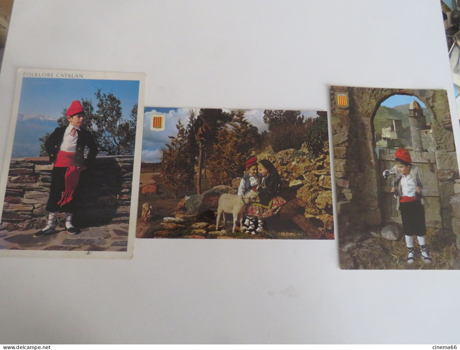 FOLKLORE CATALAN - Lot De 3 Cartes - Personnages