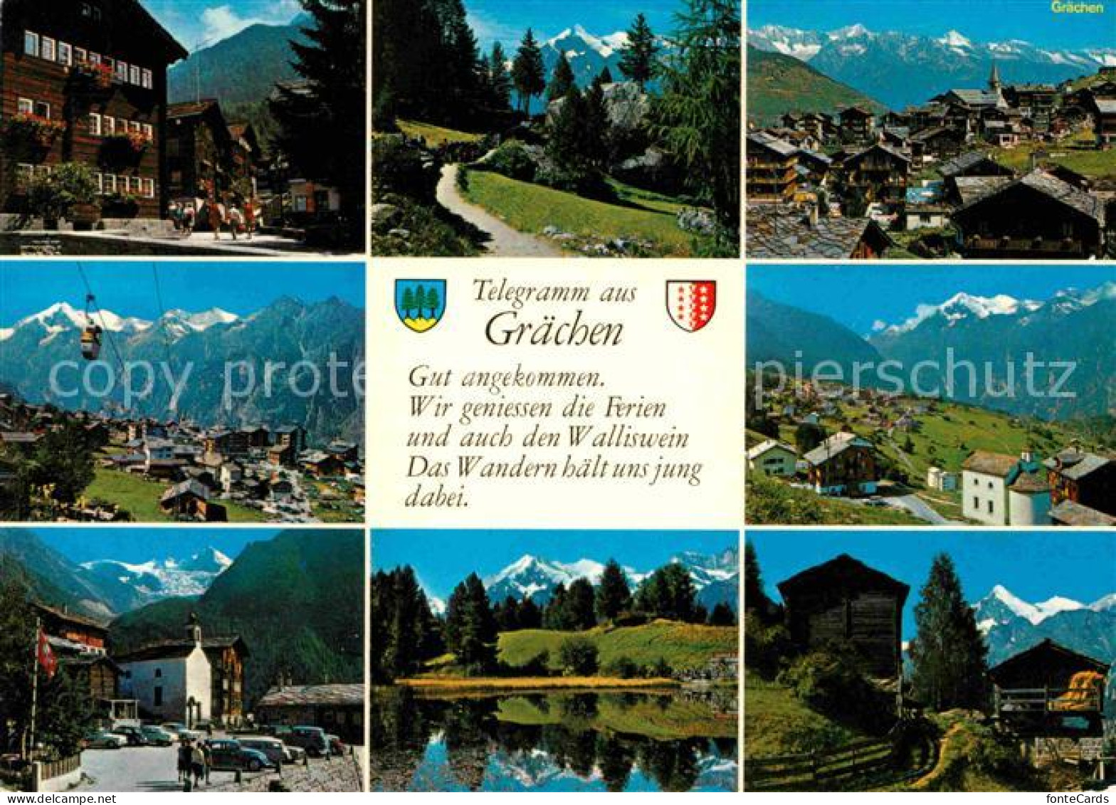 12647683 Graechen VS Und Umgebung Bergsee Wanderweg Bergbahn Alpenpanorama Graec - Otros & Sin Clasificación