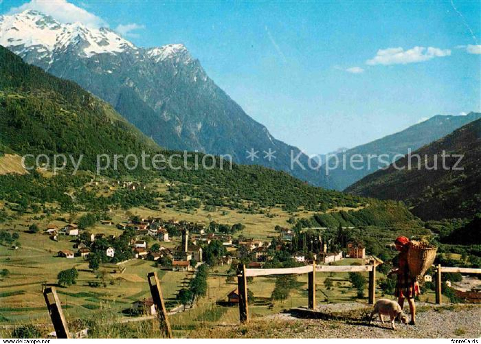 12647674 Olivone Gesamtansicht Mit Alpenpanorama Olivone - Sonstige & Ohne Zuordnung