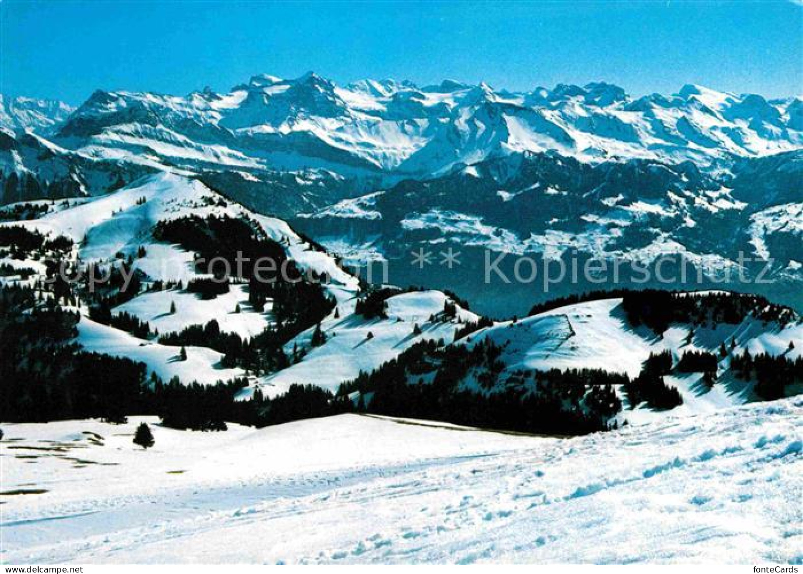 12647663 Rigi Kulm Winterpanorama Mit Urner Alpen Und Unterwaldner Alpen Rigi Ku - Andere & Zonder Classificatie