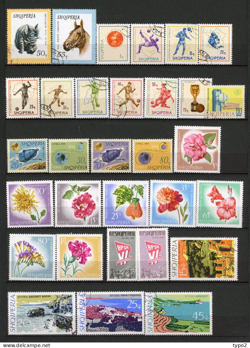 ALBANIE - PETITE COLLECTION 130 Timbres Jusqu'en 1972 **, *, (o) Cote Environ 120 Euro BE 5 Scans - Albanien