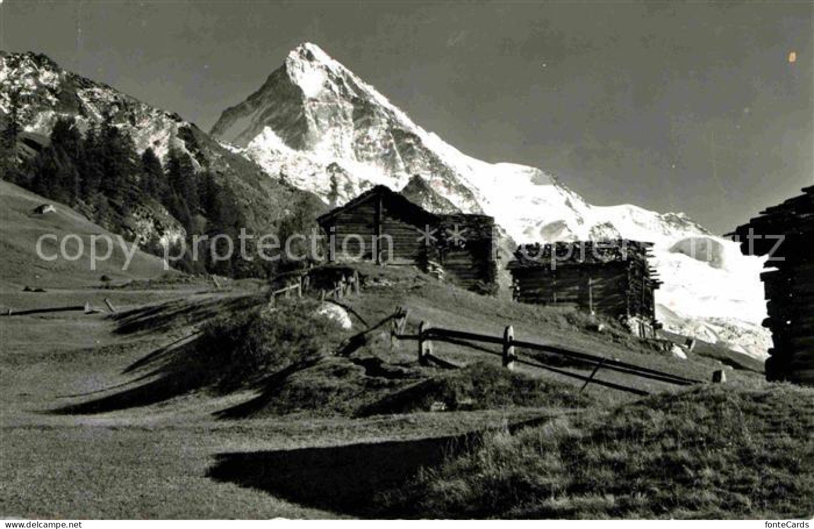 12647574 La Forcla D Herens Berghuetten La Dent Blanche Walliser Alpen La Forcla - Altri & Non Classificati