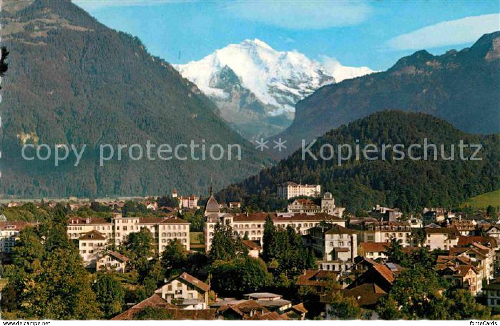 12647570 Interlaken BE Blick Ueber Die Stadt Zur Jungfrau Berner Alpen Interlake - Sonstige & Ohne Zuordnung