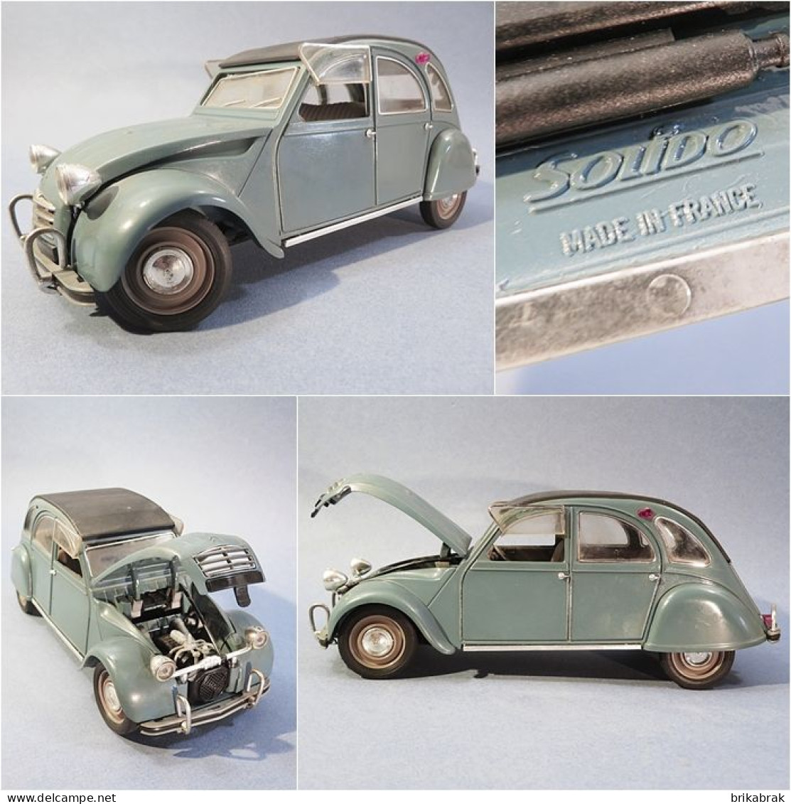 ° 2 CV CITROEN SOLIDO Ech 1/17 @ Voiture Maquette Automobile Jouet - Jouets Anciens