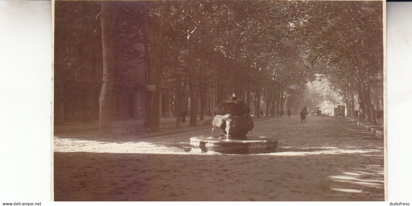 AIX EN PROVENCE   CARTE PHOTO PHOTO AMIEL  FONTAINE D EAU CHAUDE - Aix En Provence