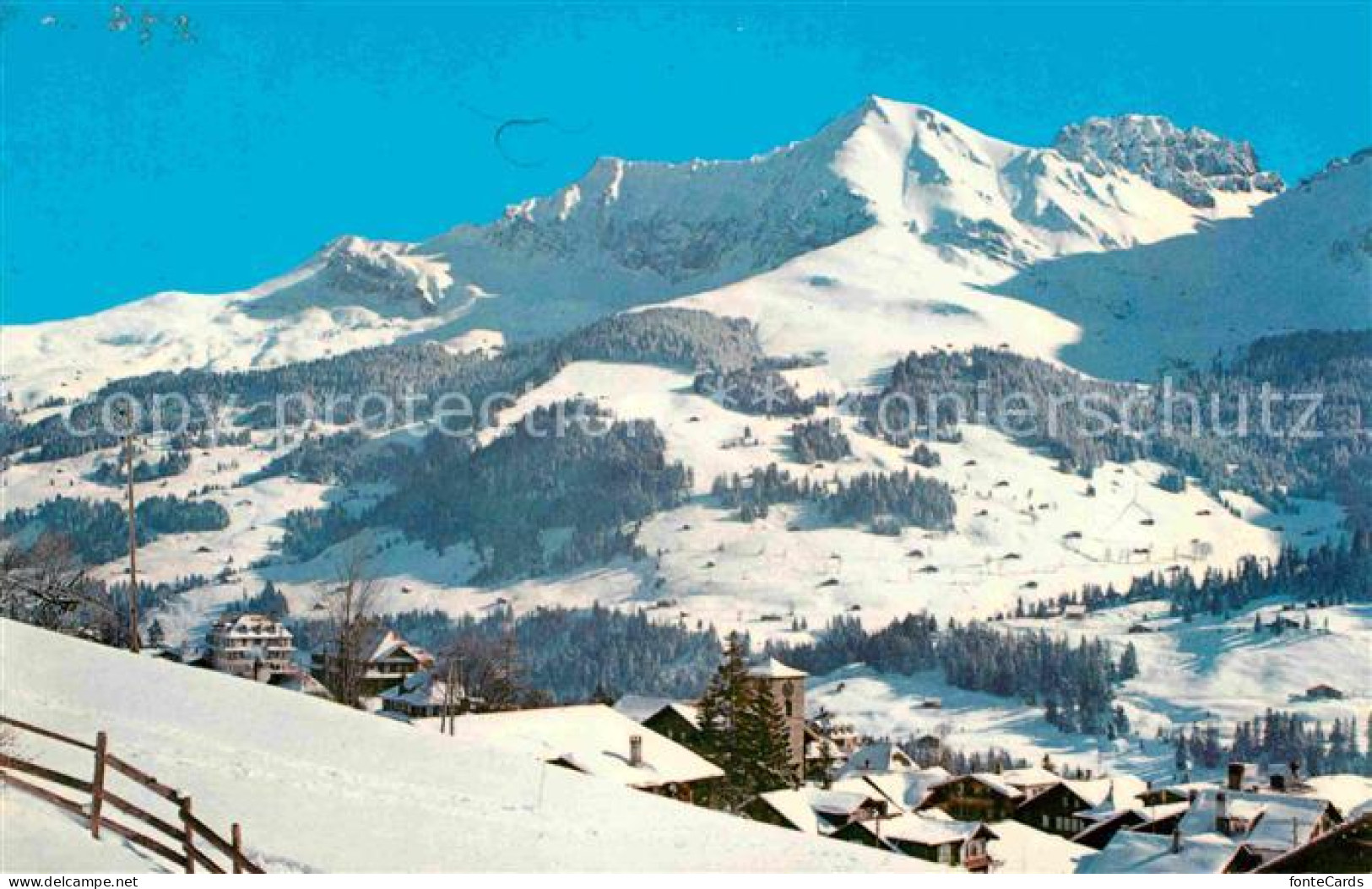 12646518 Adelboden Winterpanorama Mit Bonderspitze Berner Alpen Adelboden - Andere & Zonder Classificatie