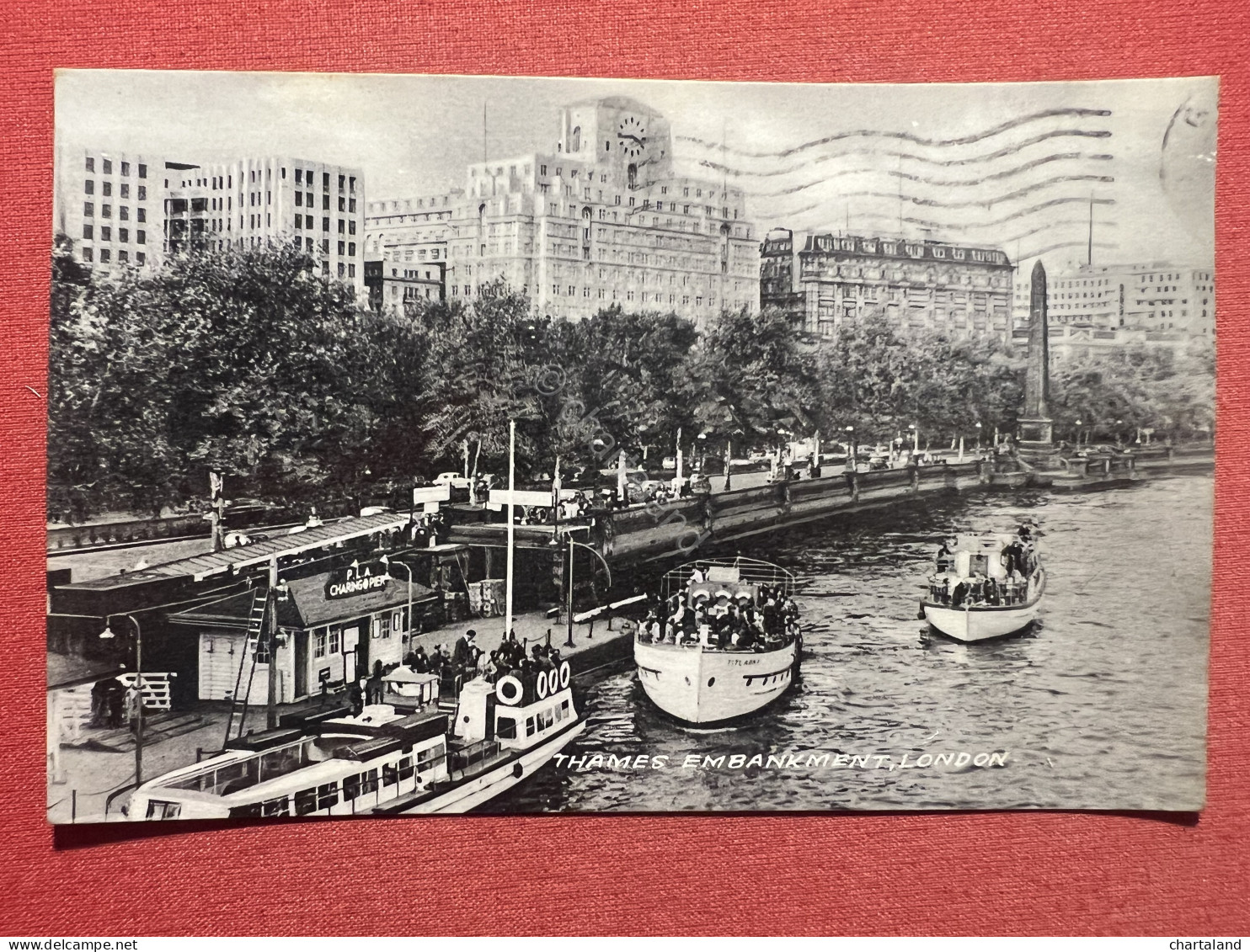 Cartolina - Thames Embankment - London - 1961 - Unclassified