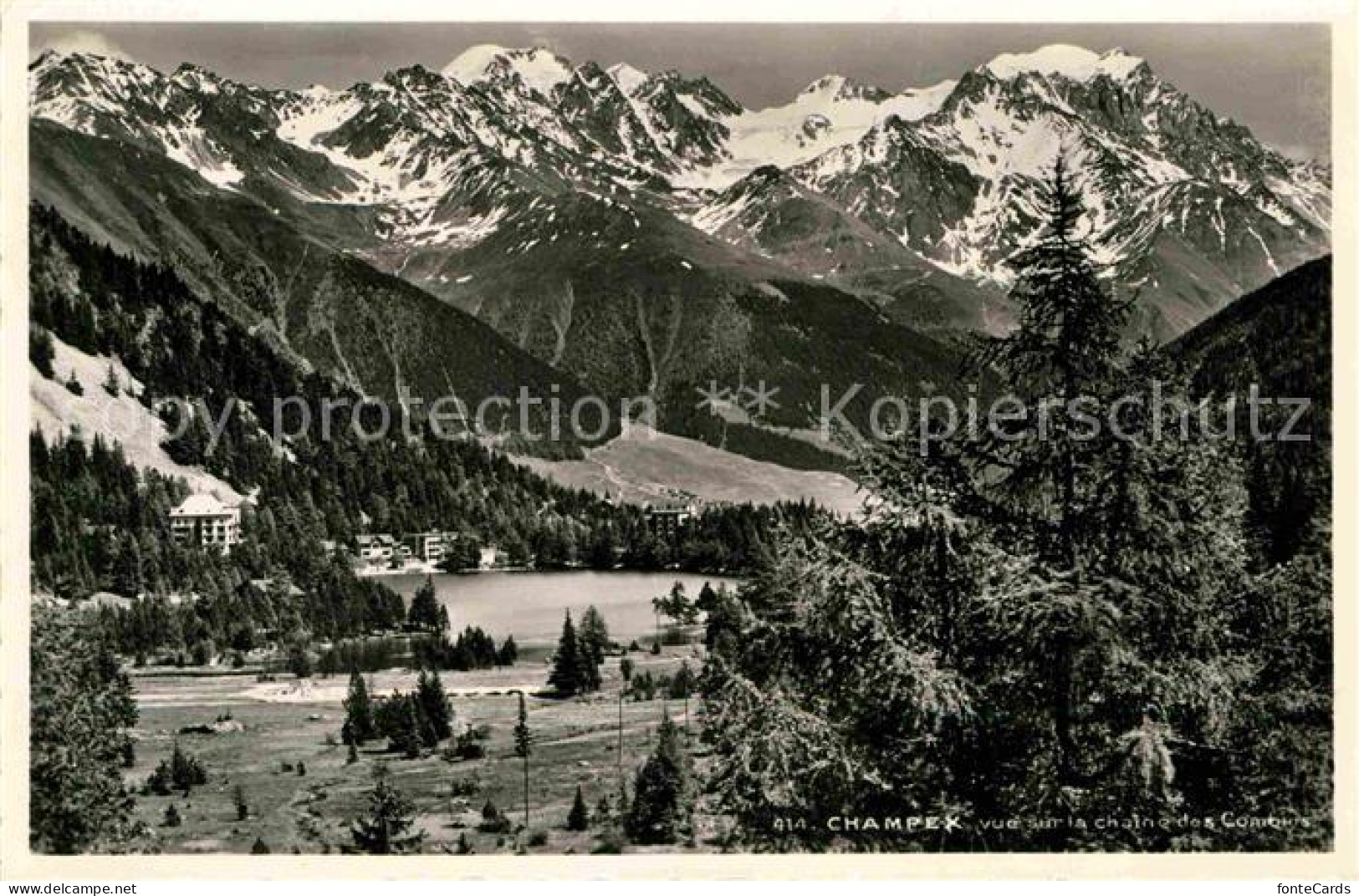 12646501 Champex-Lac Vue Sur La Chaine Des Combins Champex-Lac - Andere & Zonder Classificatie