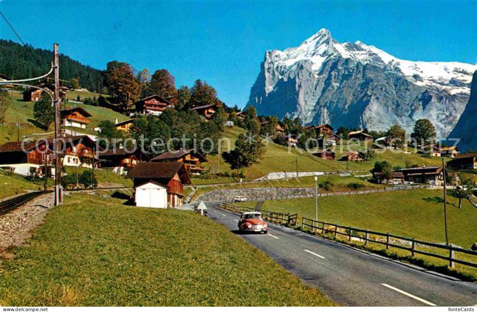 12646500 Grindelwald Teilansicht Mit Wetterhorn Berner Alpen Grindelwald - Sonstige & Ohne Zuordnung