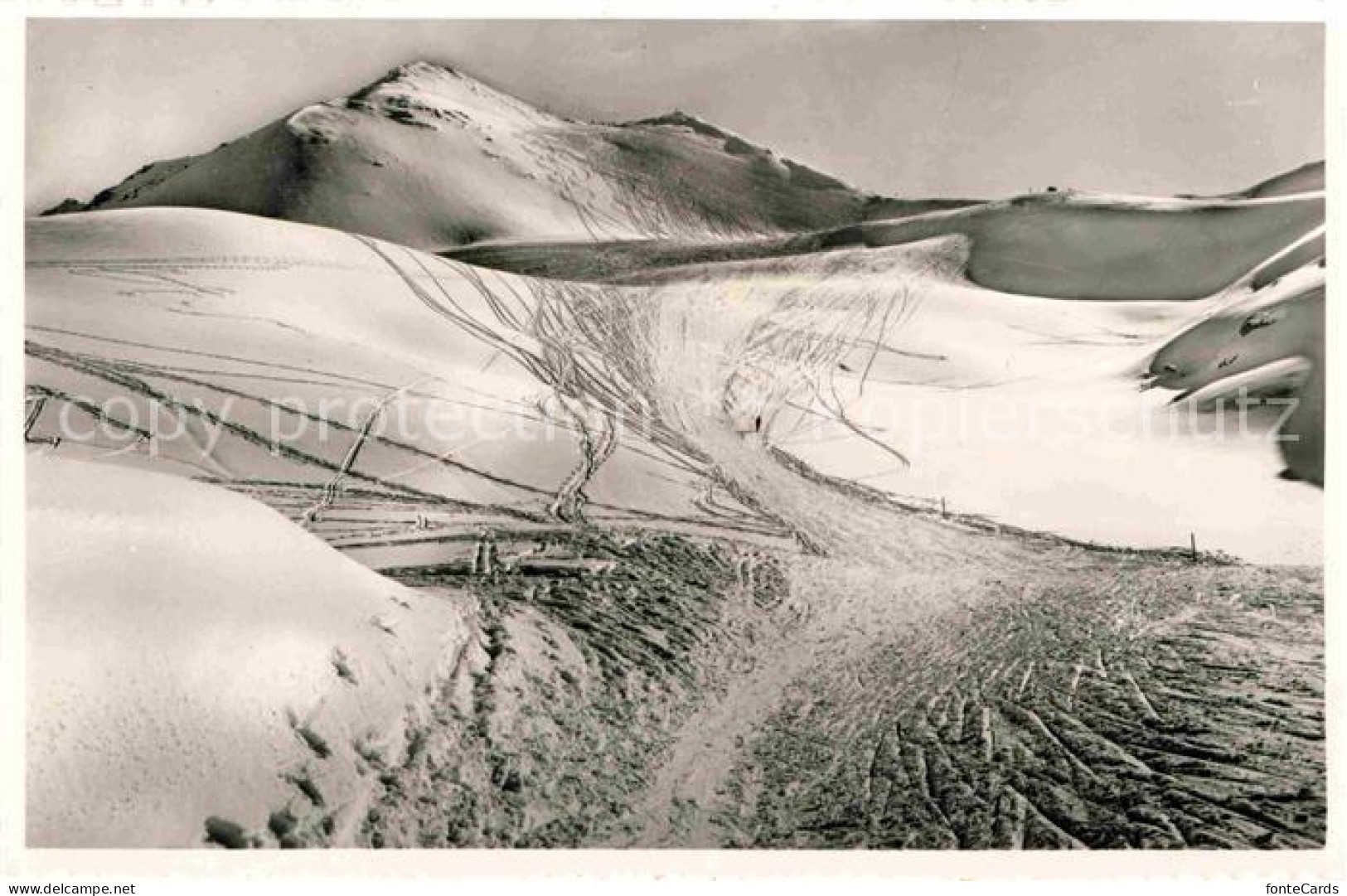 12646488 Parsenn Weissfluhjoch Schussabfahrt Von Der Bretterwand Skigebiet Parse - Sonstige & Ohne Zuordnung