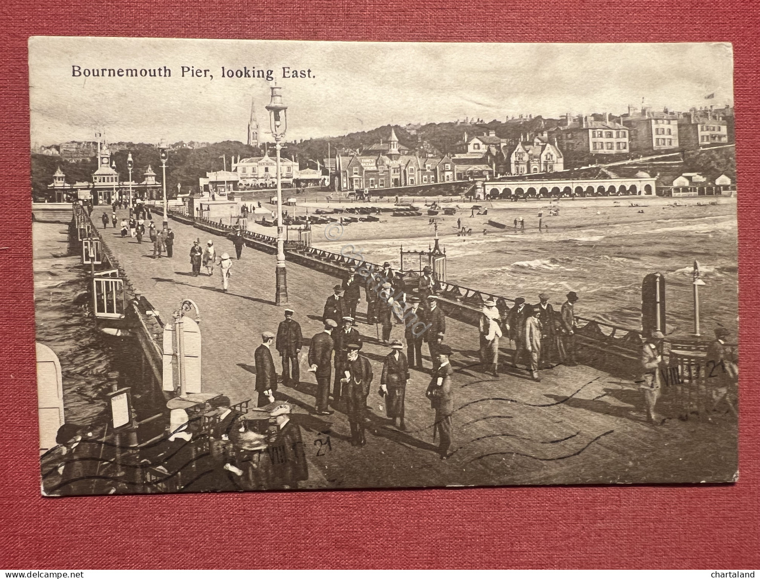 Cartolina - Regno Unito - Bournemouth Pier - Looking East - 1917 - Non Classés