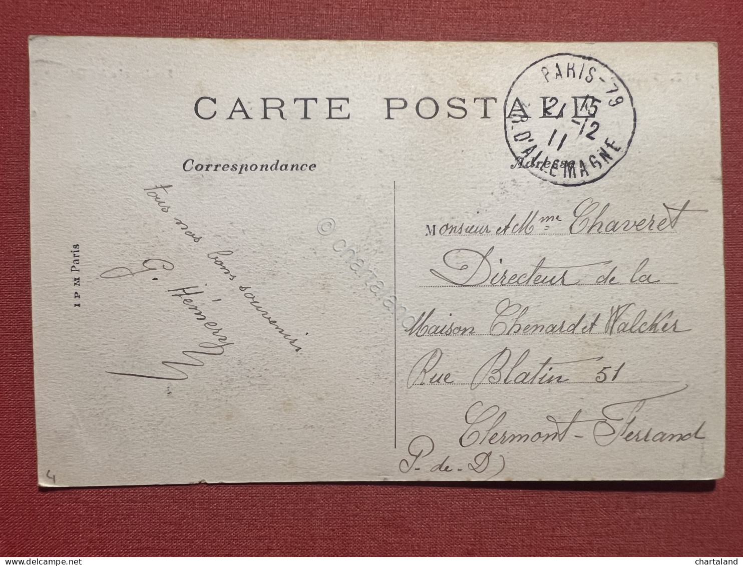 Cartolina - Francia - Paris - La Porta Di Saint Denis - 1912 - Unclassified