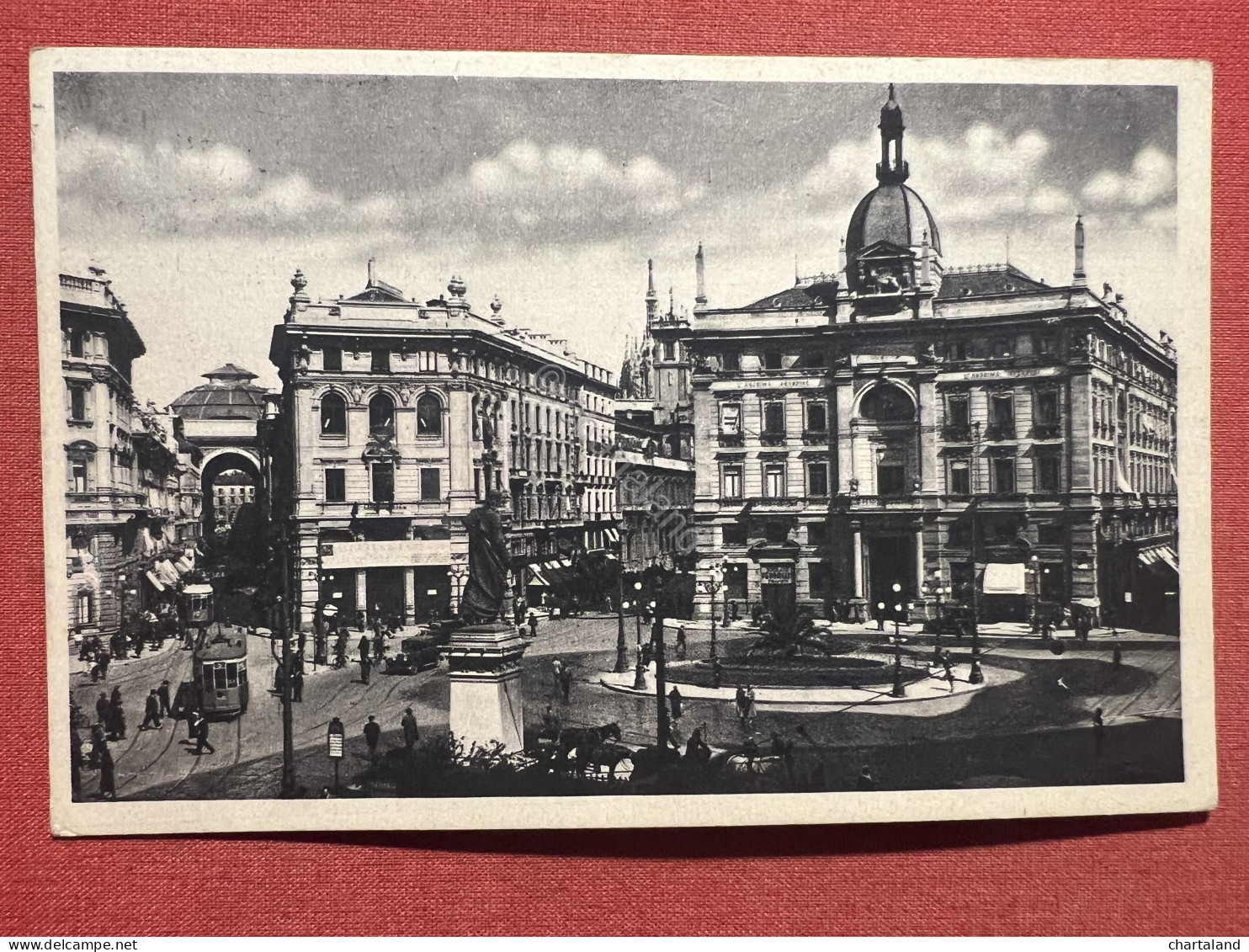 Cartolina - Milano - Piazza Cordusio 1955 - Milano (Milan)