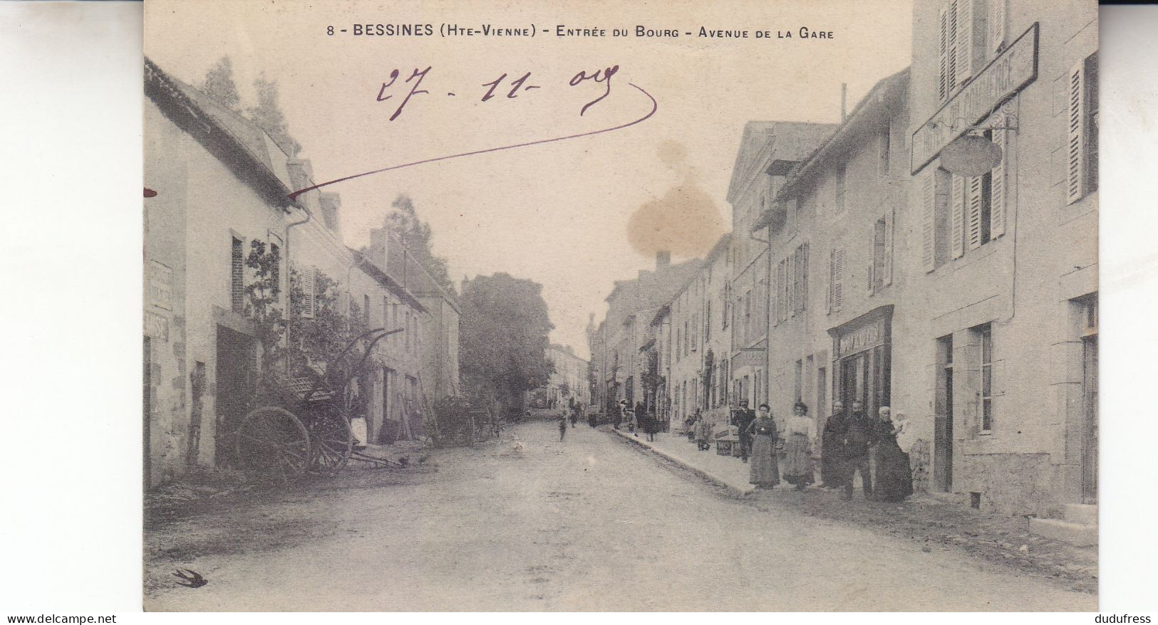 BESSINES  ENTREE DU BOURG AVENUE DE LA GARE - Bessines Sur Gartempe