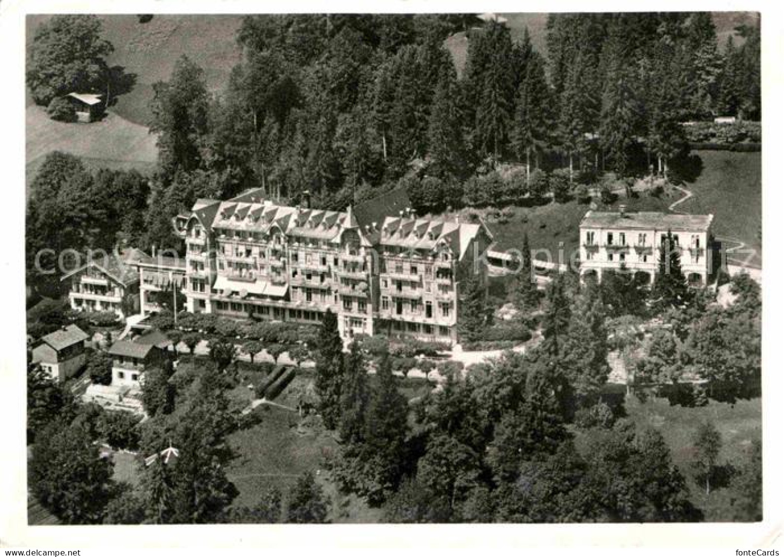 12642111 Beatenberg Fliegeraufnahme Bibelheim Bibelschule Beatenberg - Sonstige & Ohne Zuordnung