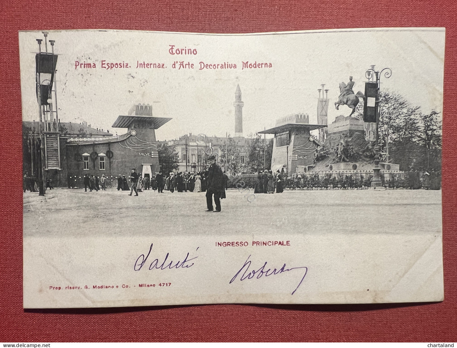 Cartolina - Torino - Prima Esposizione Internaz. D'Arte Decorativa Mod. - 1902 - Altri & Non Classificati