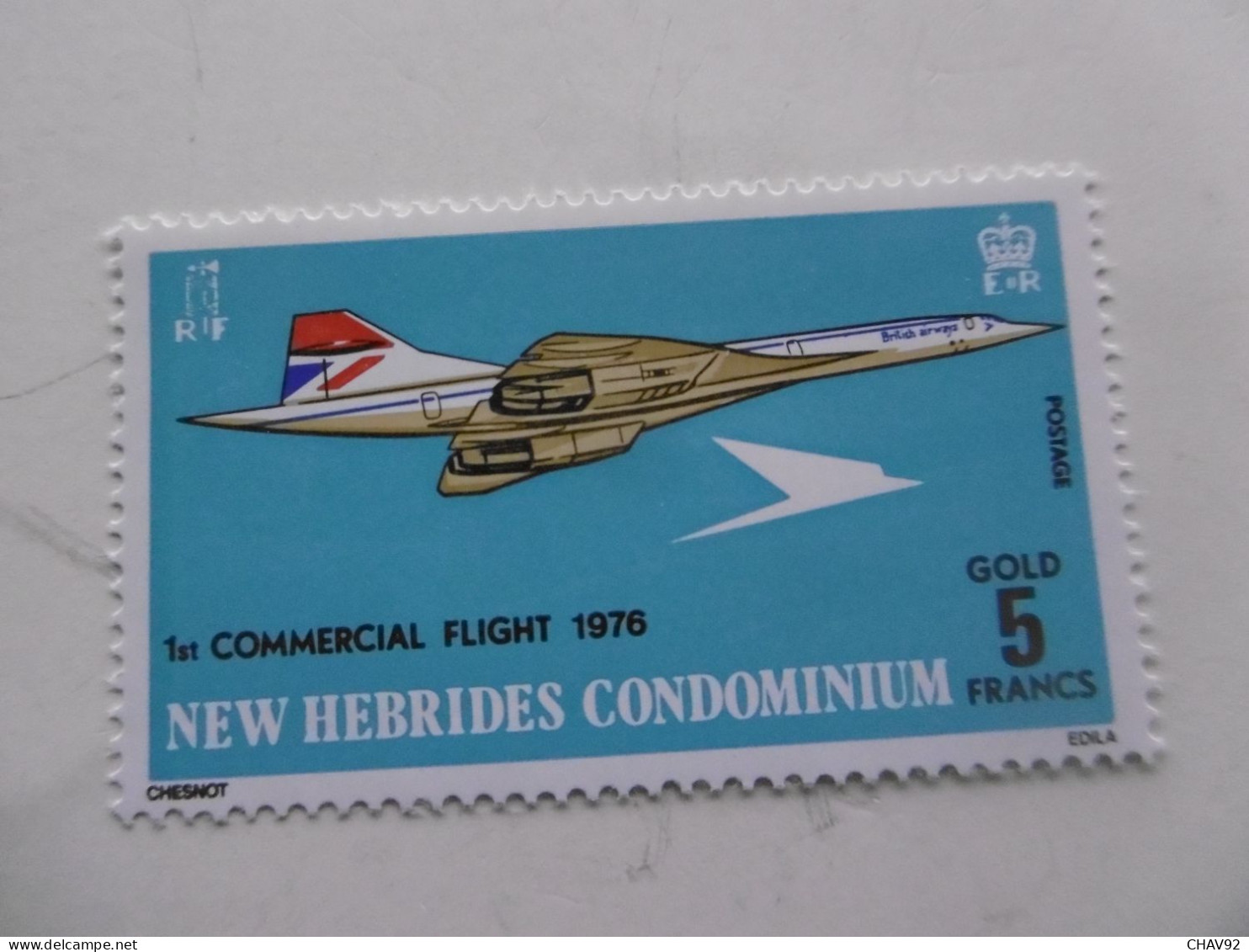 NOUVELLES HEBRIDES     P425 * * CONCORDE PREMIER VOL COMMERCIAL - Neufs