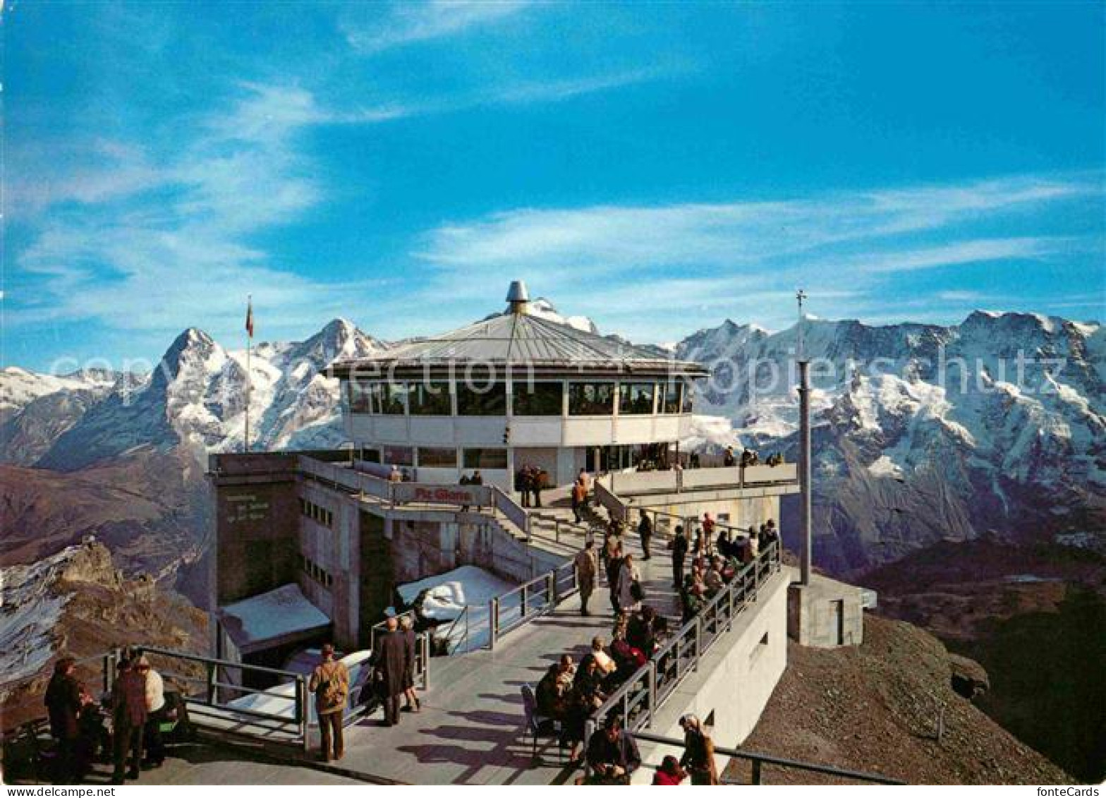 12641624 Schilthorn Muerren Berner Oberland Drehrestaurant Piz Gloria Eiger Moen - Autres & Non Classés