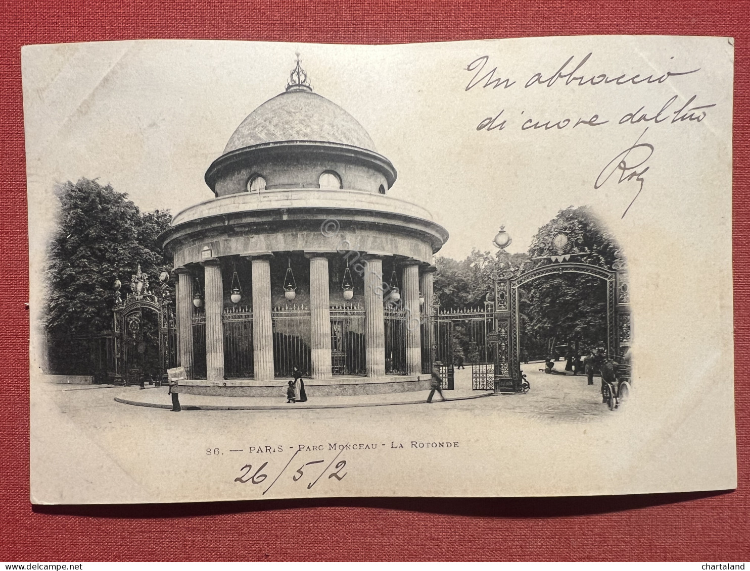 Cartolina - Paris - Parc Monceau - La Rotonde - 1902 - Unclassified