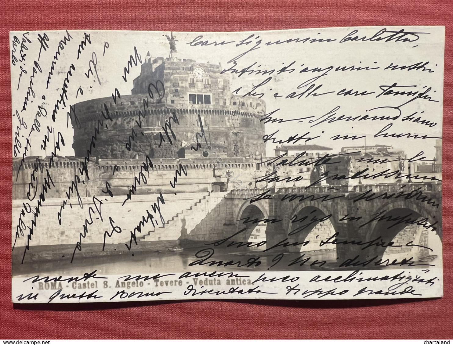 Cartolina - Roma - Castel S. Angelo - Tevere - Veduta Antica - 1904 - Other & Unclassified