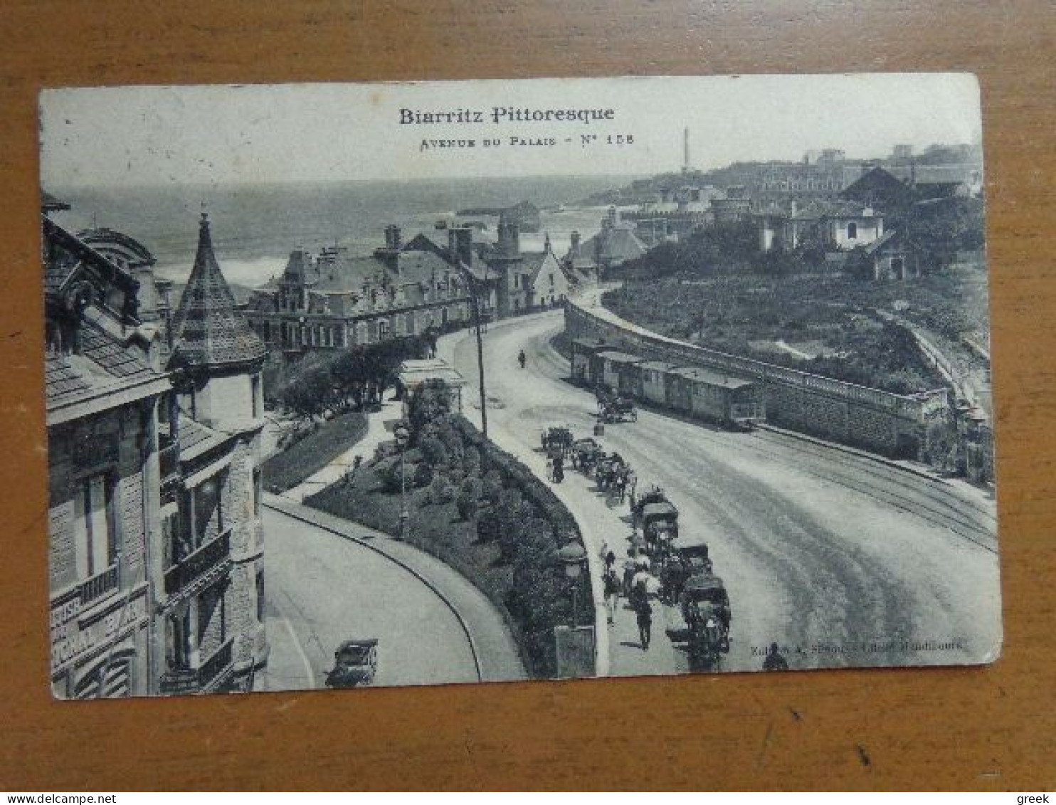 TRAM / Biarritz, Avenue Du Palais -> écrit 1910 - Tranvía