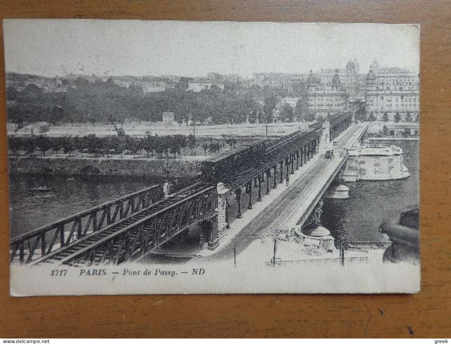 TRAIN / Paris, Pont De Passy -> écrit - Trenes