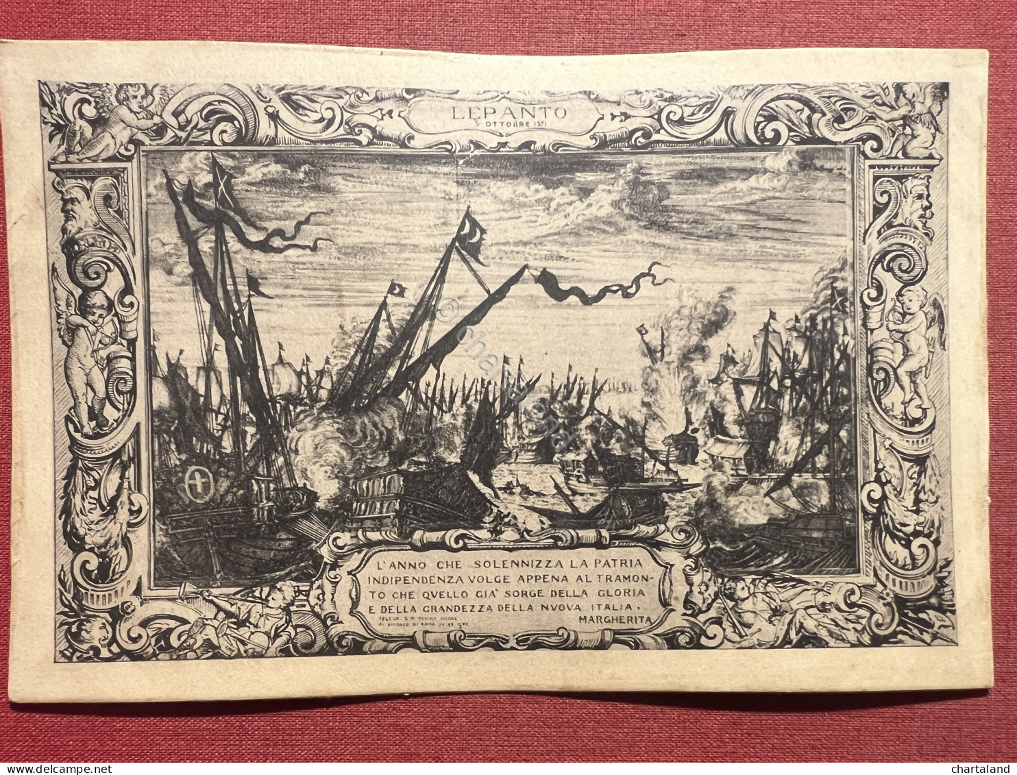 Cartolina - Lepanto, Ottobre 1571 - L'Anno Che Solennizza La Patria - 1902 - Ohne Zuordnung