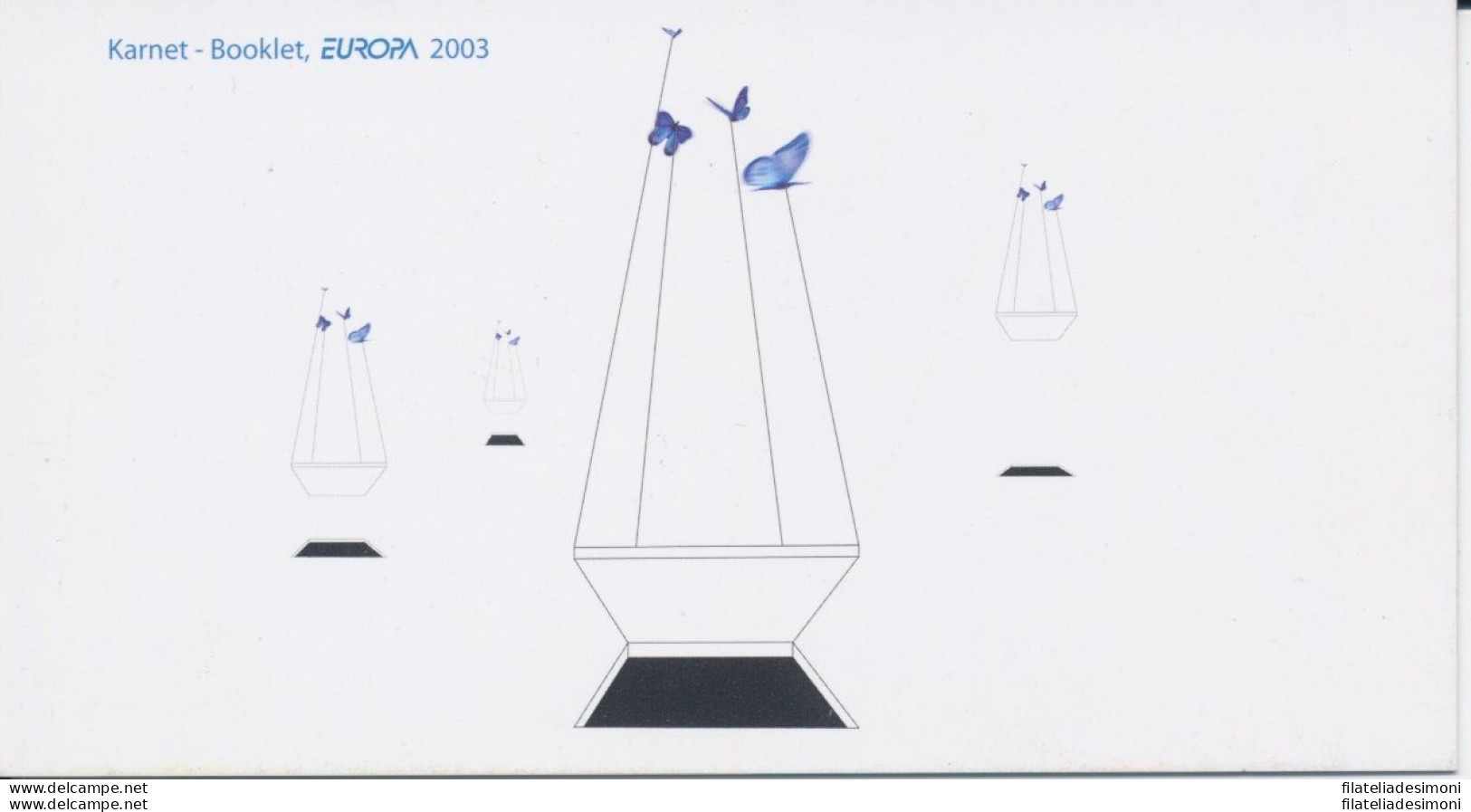 2003 EUROPA CEPT Bosnia Erzegovina Libretto &quot;Arte-Manifesti&quot; MNH** - Altri & Non Classificati