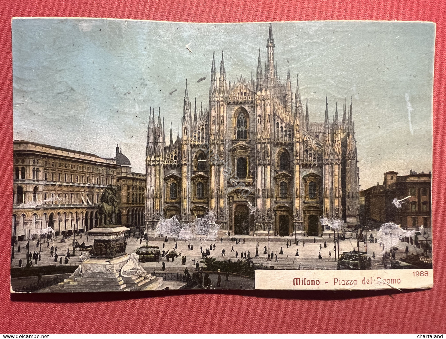 Cartolina - Milano - Piazza Del Duomo - 1914 - Milano