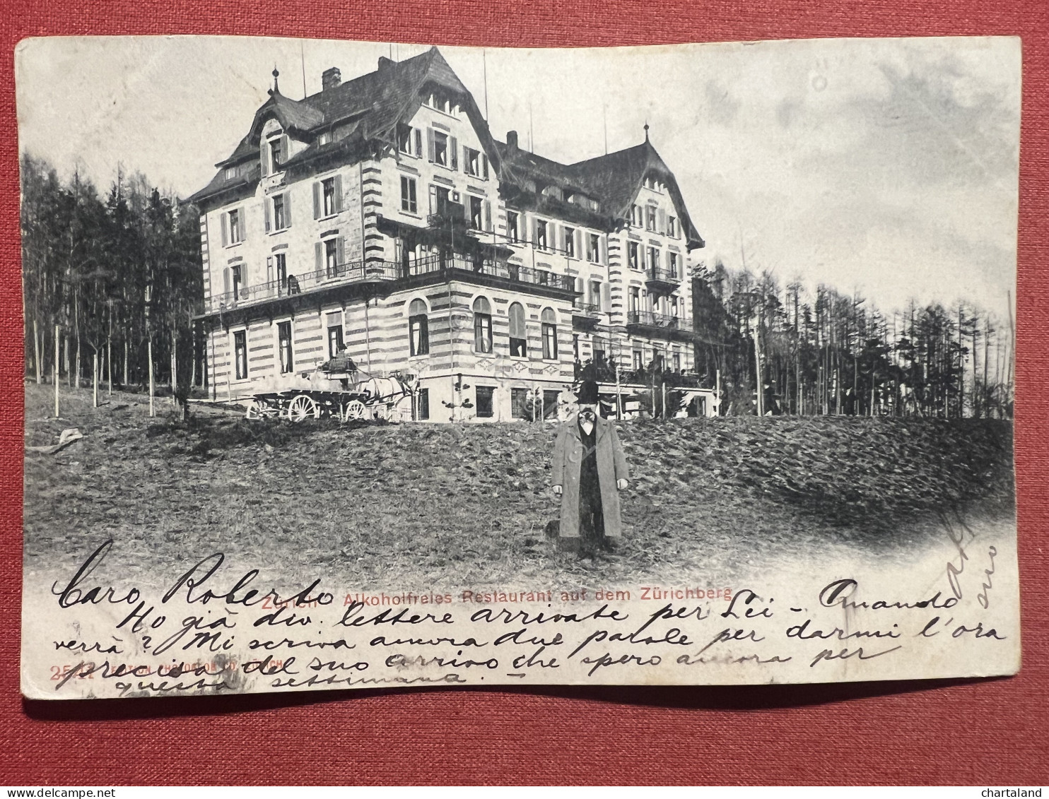 Cartolina - Zürich - Alkoholfreies Restaurant Auf Dem Zürichberg - 1902 - Sin Clasificación