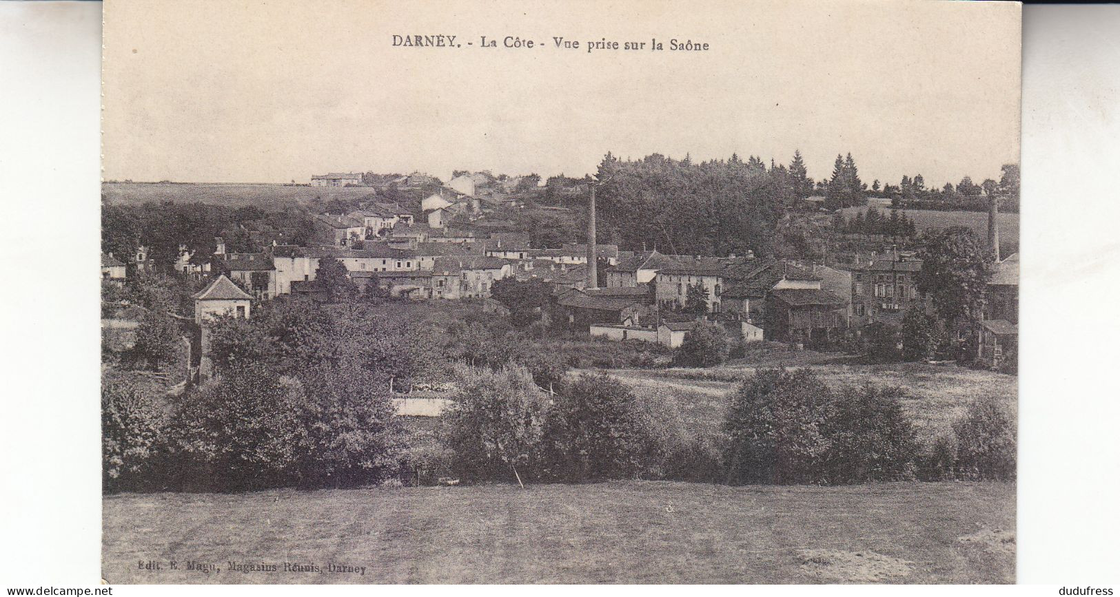 DARNEY LA COTE  VUE PRISE SUR LA SAONE - Darney