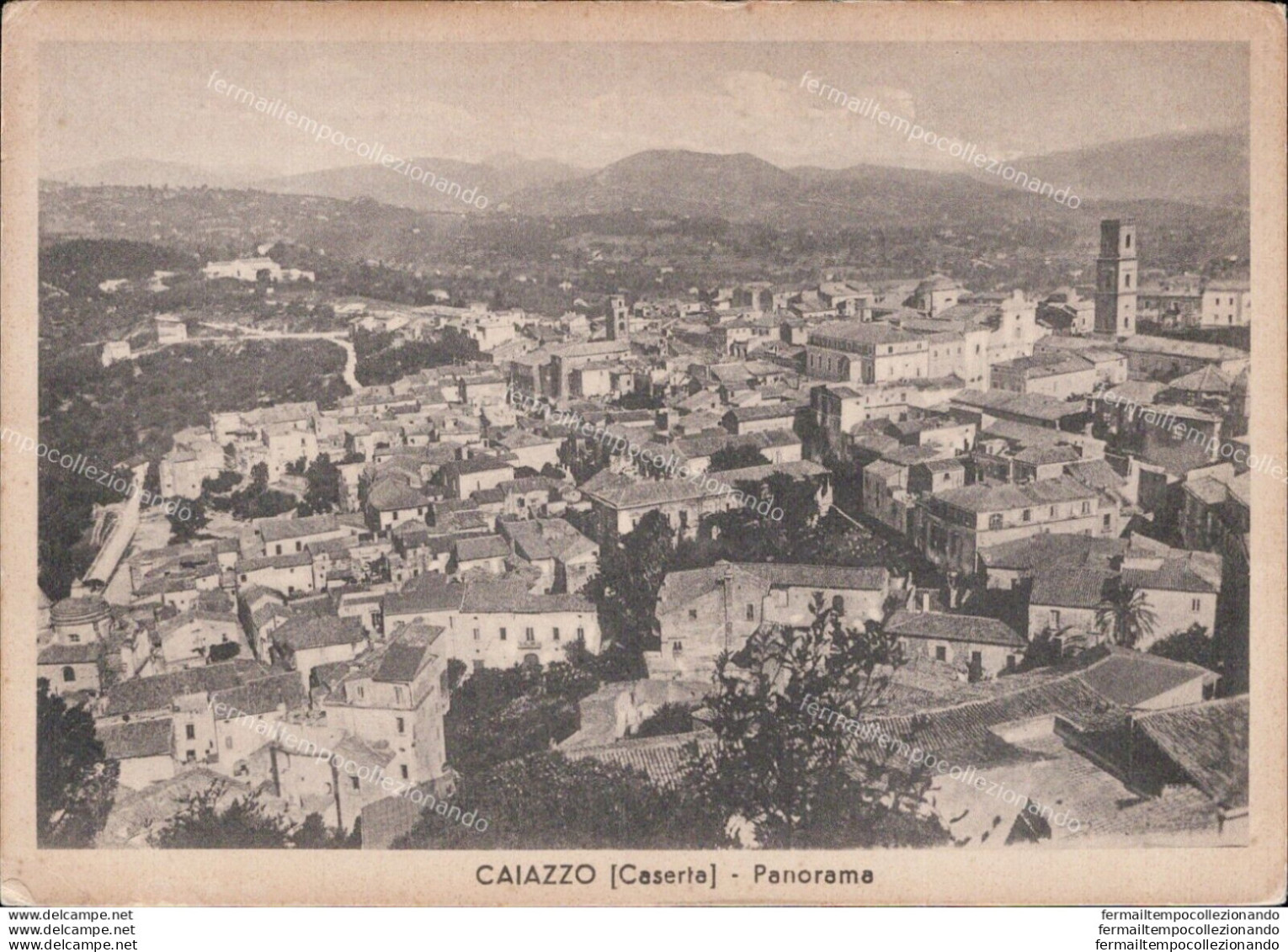 Al192 Cartolina Caiazzo Panorama Provincia Di Caserta - Caserta