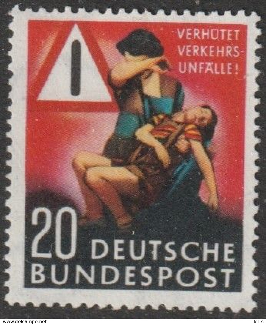 BRD: 1953, Mi. Nr. 162, 20 Pfg. Verkehrsunfall-Verhütung. **/MNH - Neufs