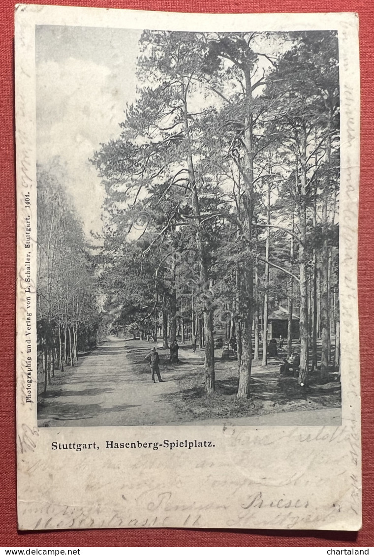 Cartolina - Stuttgart - Hasenberg-Spielplatz - 1902 - Sin Clasificación