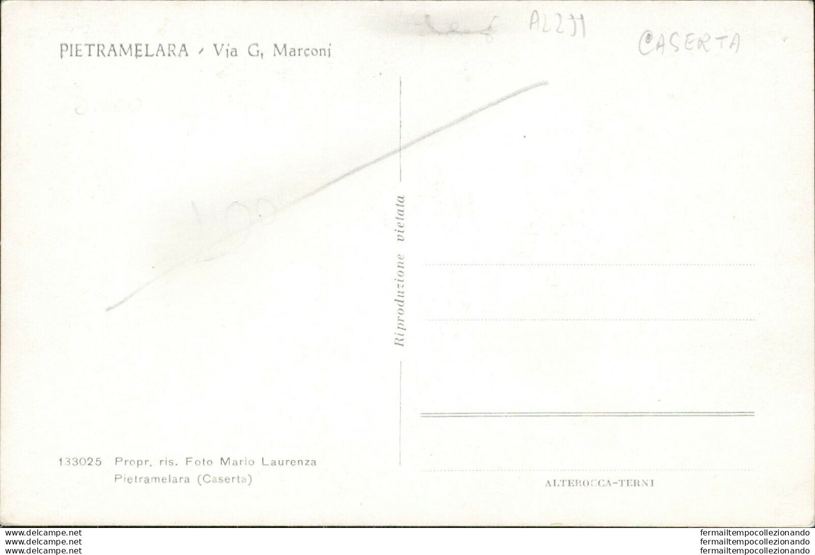 Al299 Cartolina Pietramelara Via G.marconi Provincia Di Caserta - Caserta