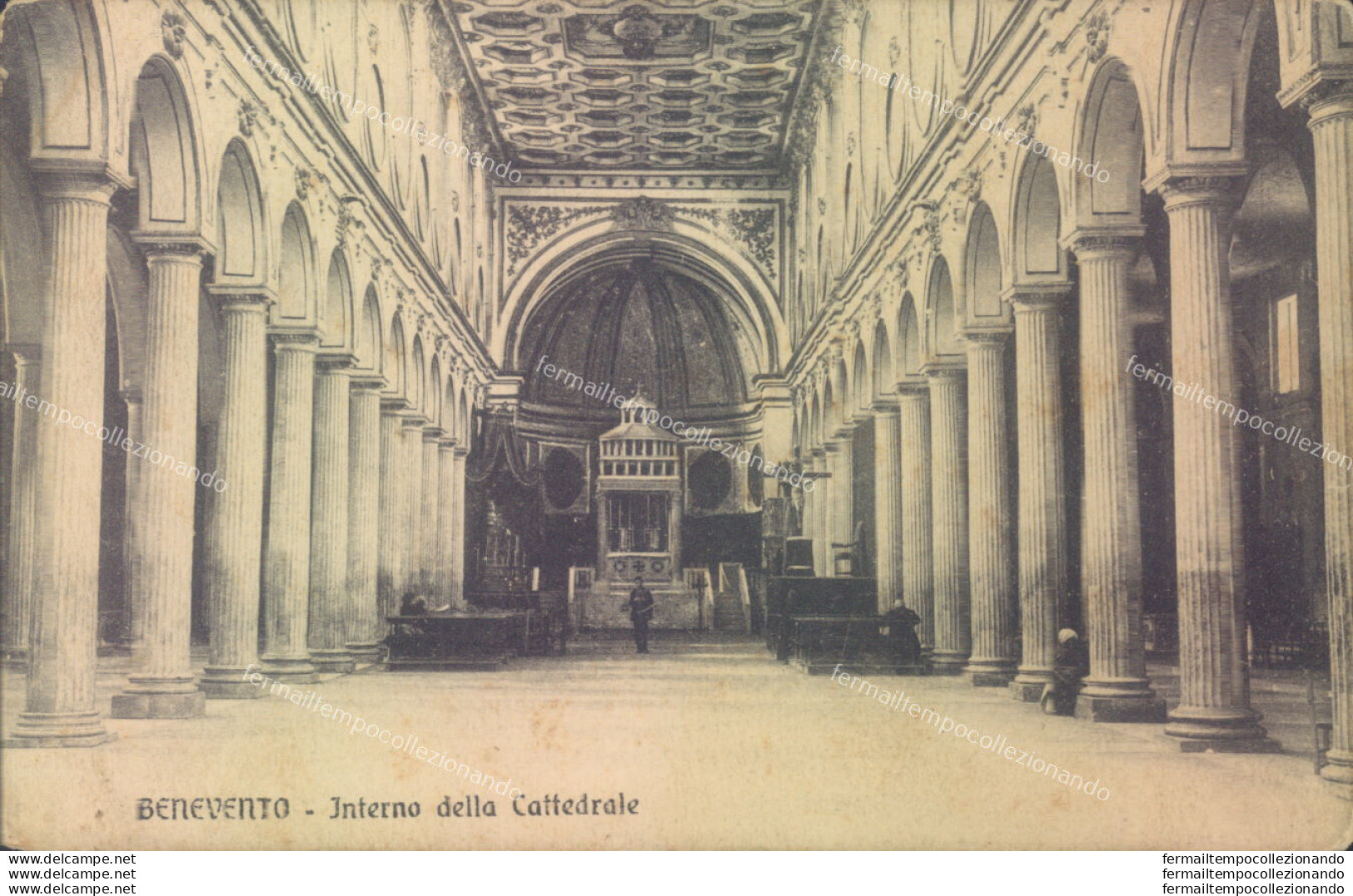 N661 Cartolina Benevento Citta' Interno Della Cattedrale - Benevento