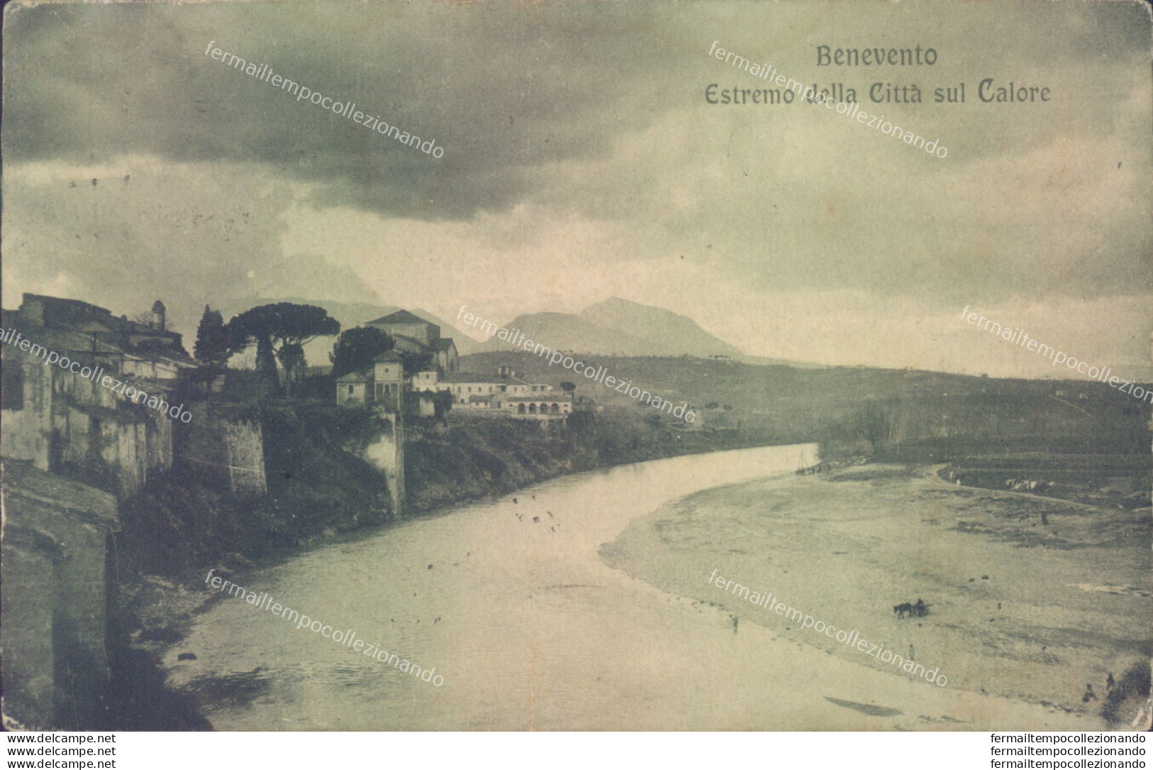 N708 Cartolina Benevento Citta' Estremo Della Citta' Sul Calore - Benevento