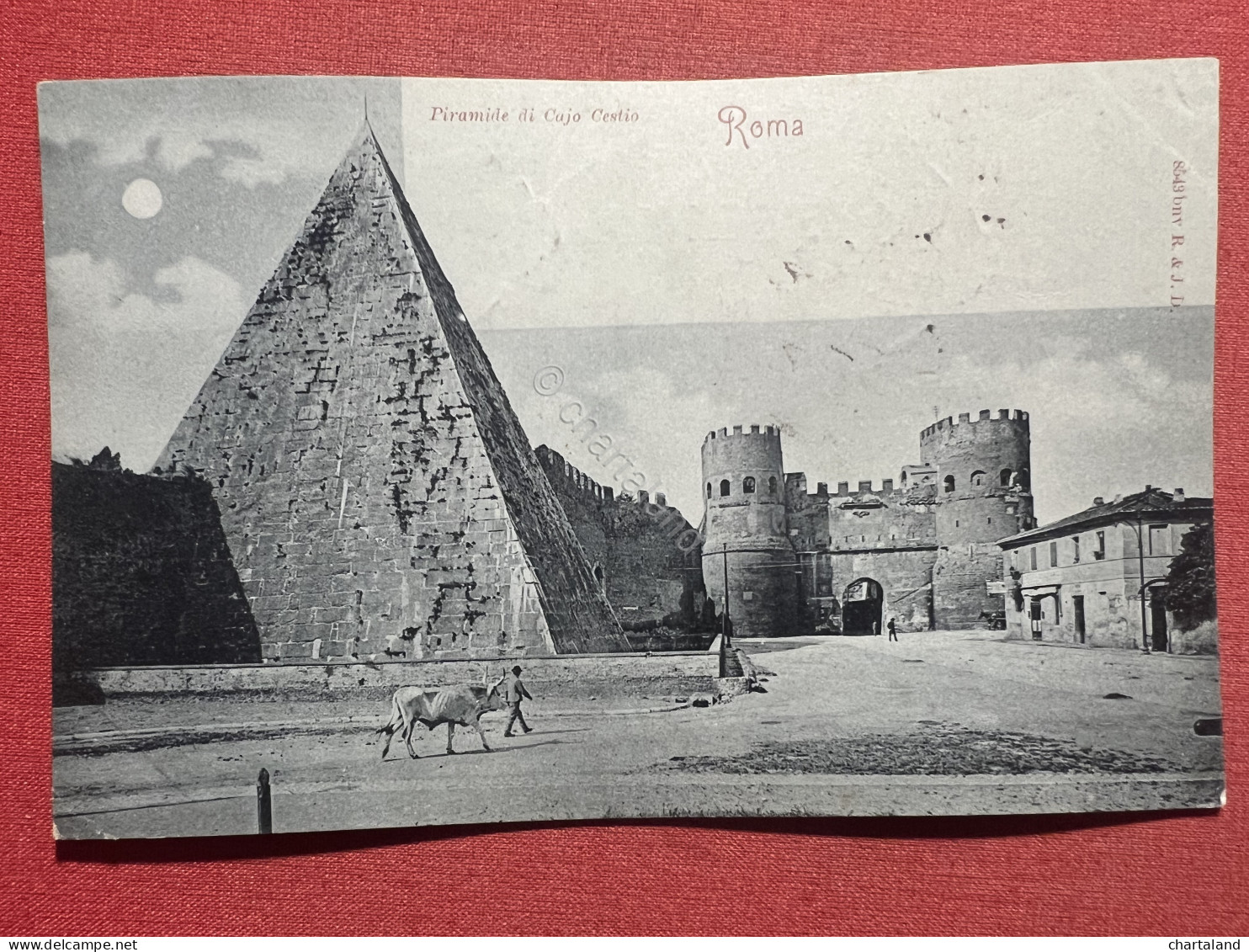 Cartolina - Roma - Piramide Di Caio Cestio - 1901 - Altri & Non Classificati