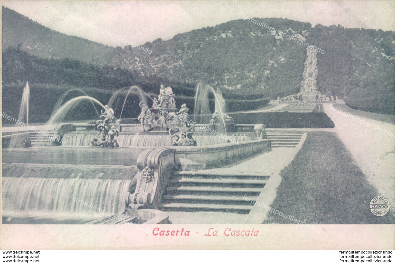 Ab353 Cartolina Caserta Citta' La Cascata - Caserta