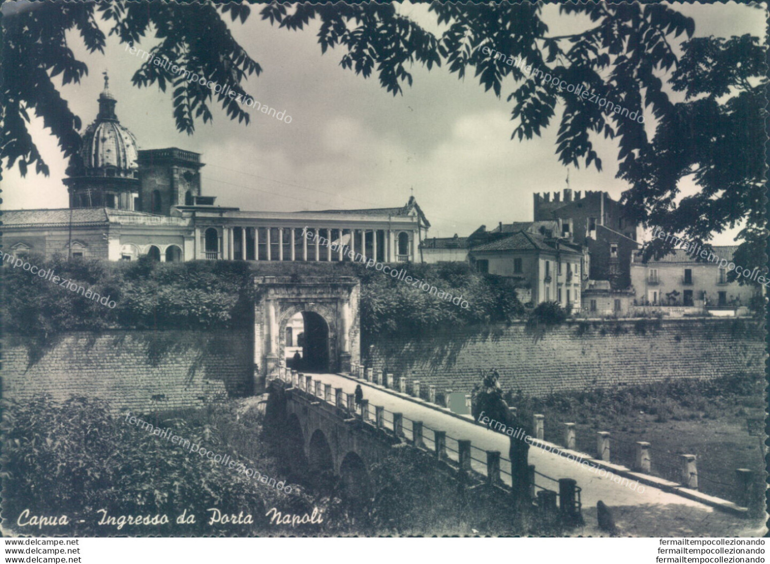 Ab445 Cartolina Capua Ingresso Di Porta Napoli Provincia Di Caserta - Caserta