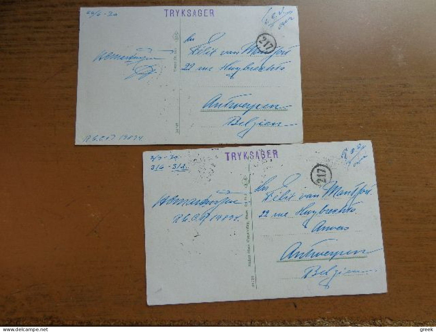 Denmark / 2 Cards - Kobenhavn, Parti Tra Reden + Kronborg --> Written 1930 - Danimarca