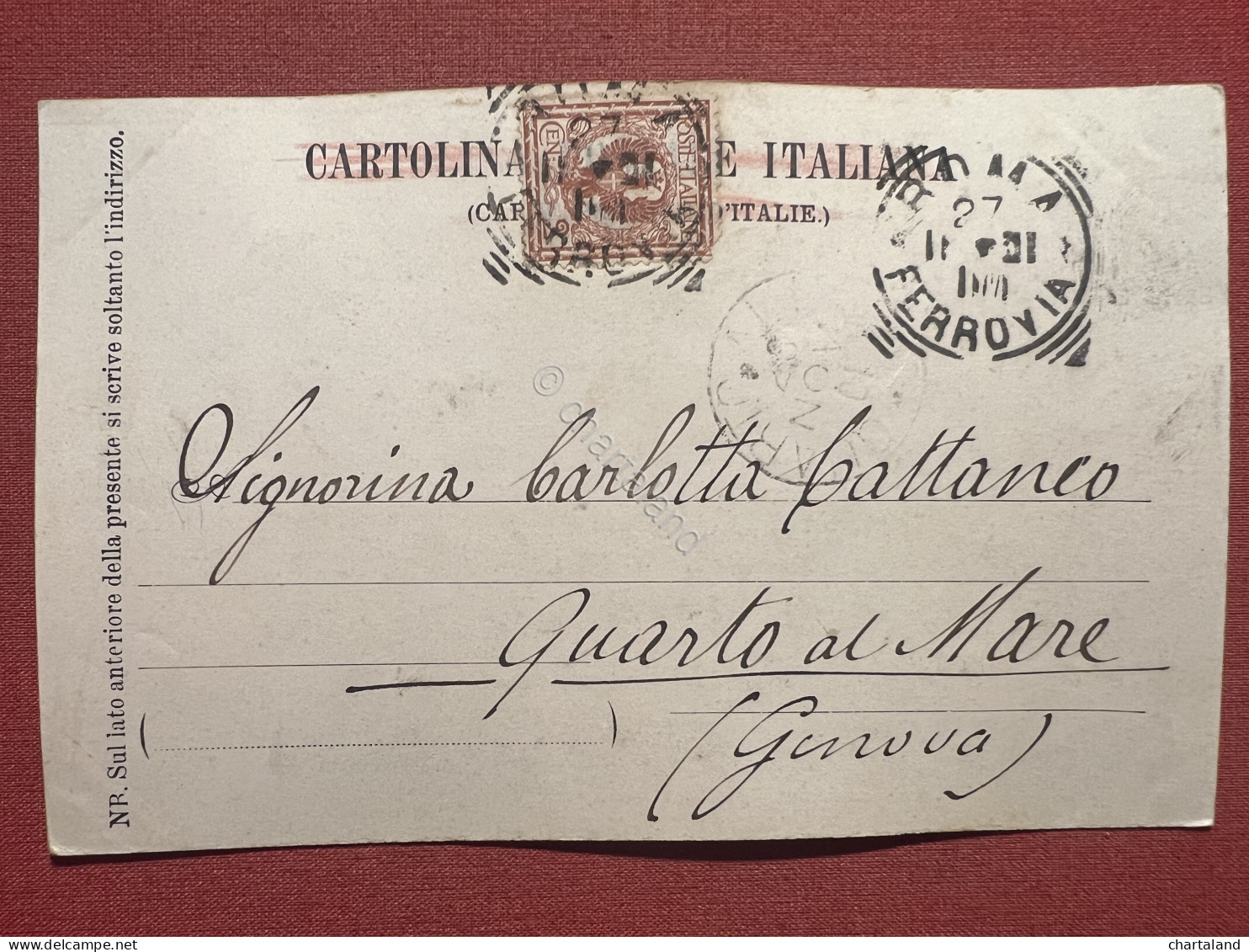 Cartolina - Vaticano Con Fontana Del Maderno - 1901 - Sin Clasificación