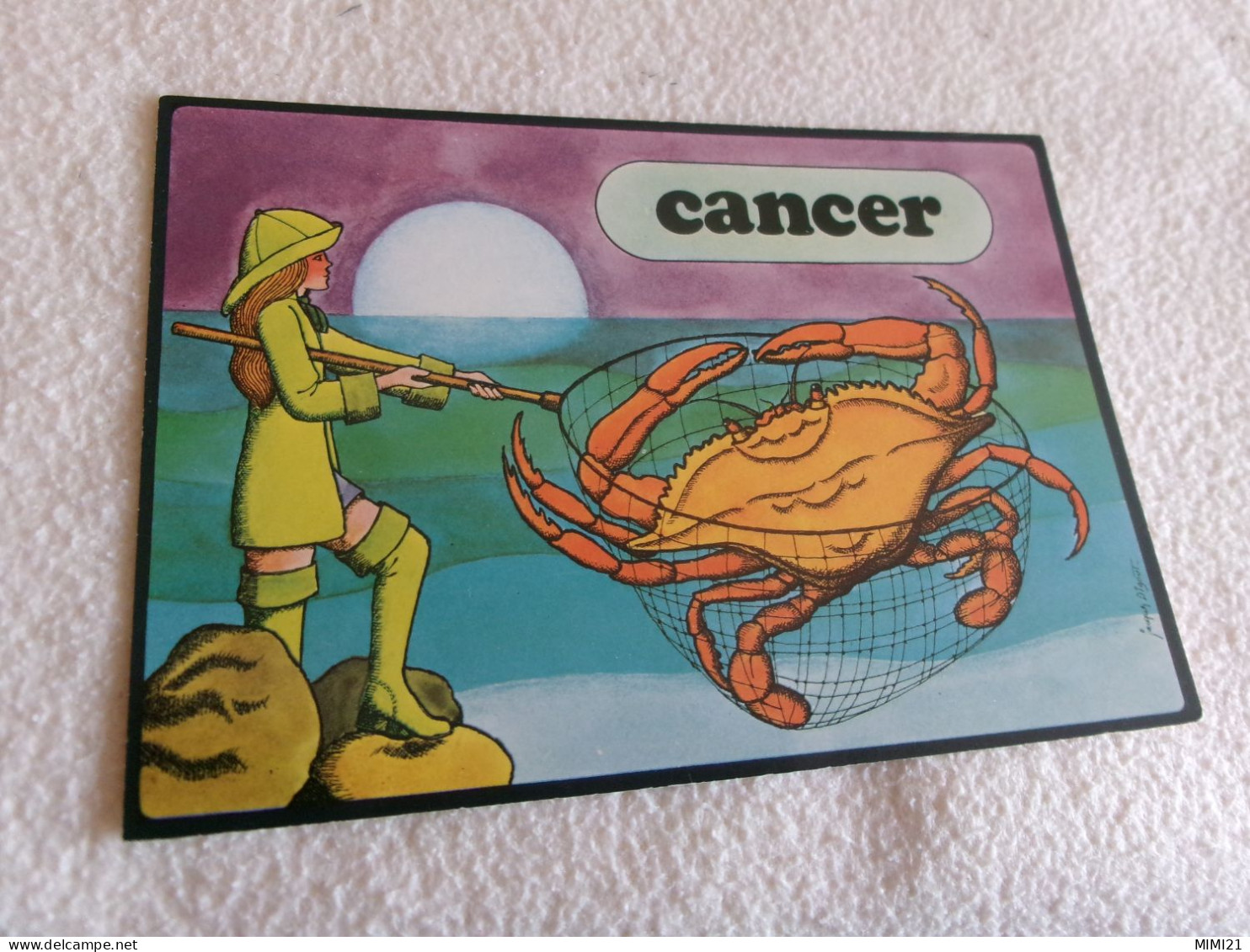 BELLE ILLUSTRATION ASTROLOGIE "LE CANCER" ....SIGNE JACQUES DIGOUT - Sonstige & Ohne Zuordnung