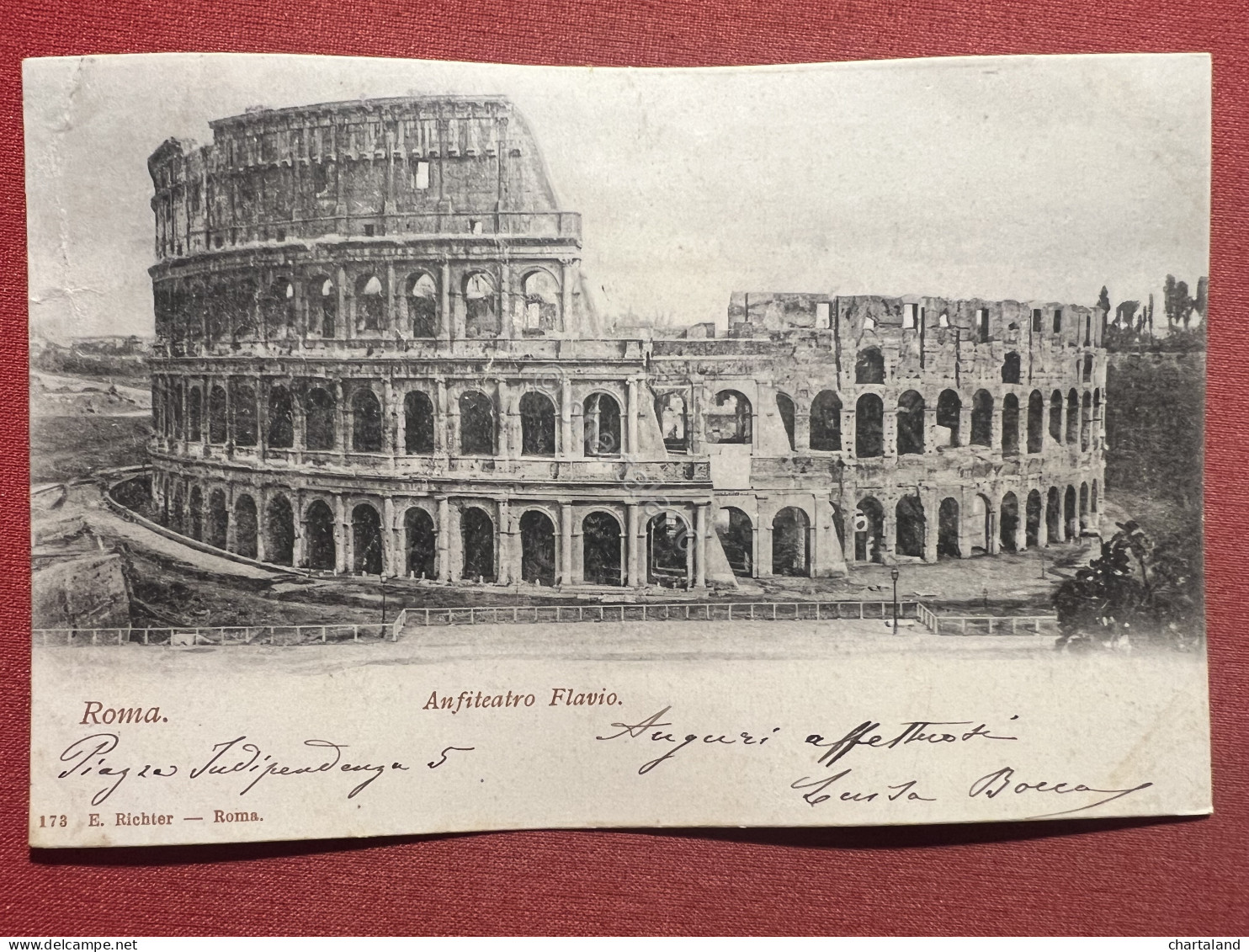 Cartolina - Roma - Anfiteatro Flavio - 1901 - Other & Unclassified