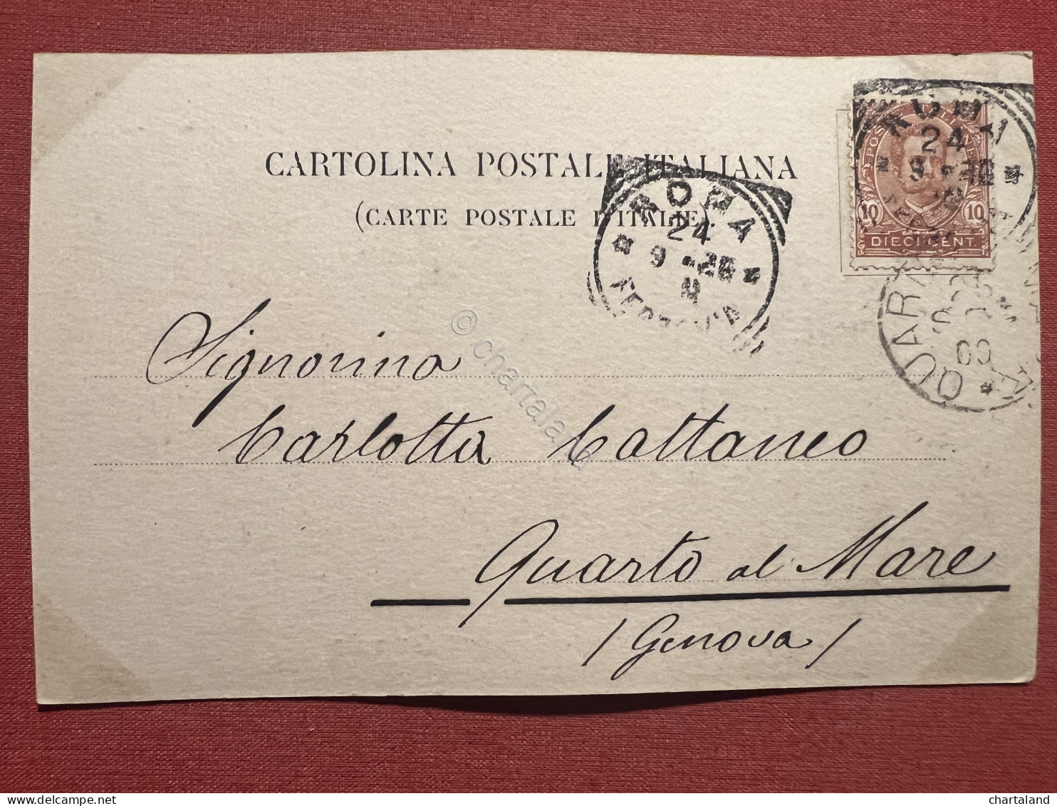 Cartolina - Saluti Da Roma - Via Appia Nuova - Acquedotti Di Claudio - 1909 - Other & Unclassified