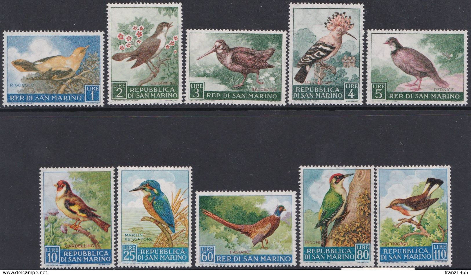 Birds - 1960 - Unused Stamps