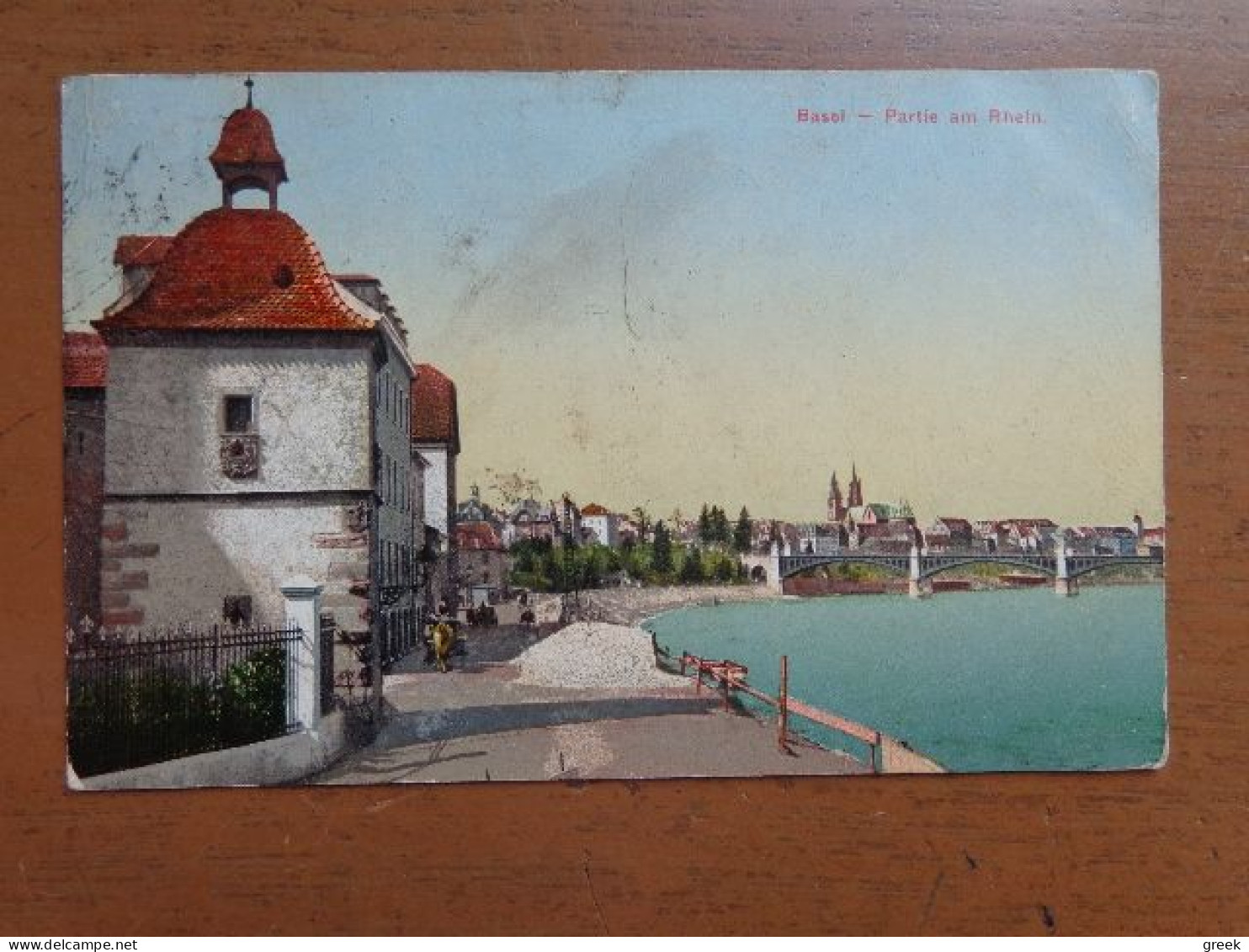 Suisse - Switzerland / Basel, Partie Am Rhein --> Written 1913 - Bazel