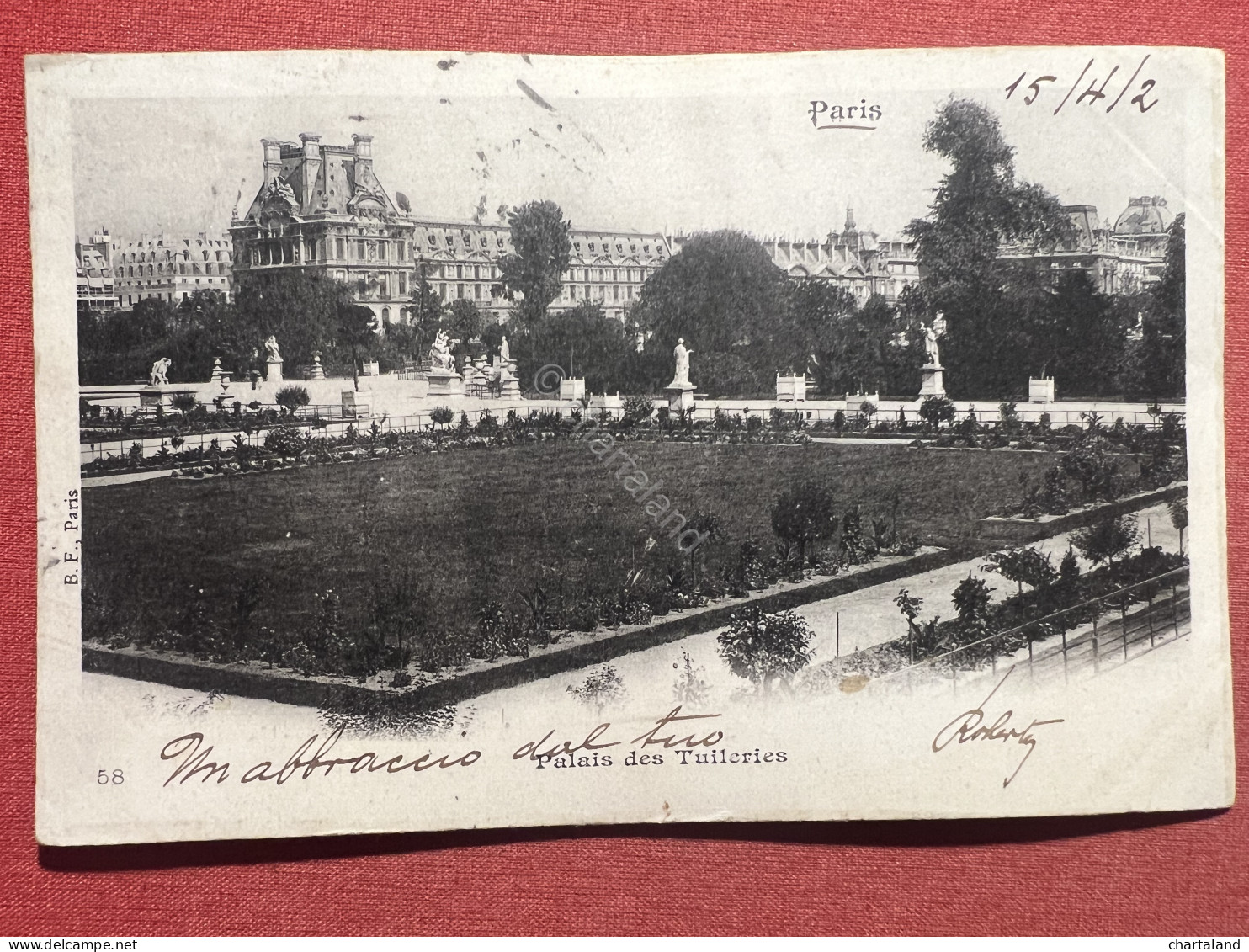 Cartolina - Paris - Palais Des Tuileries - 1902 - Ohne Zuordnung