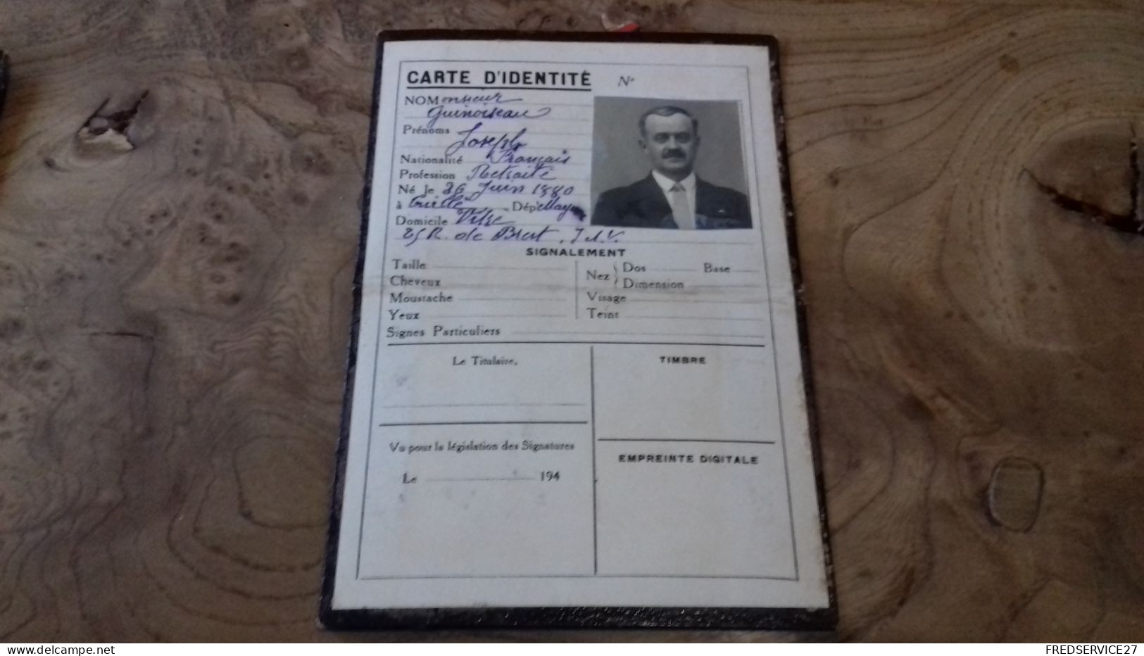 236/ ANCIENNE CARTE D IDENTITE ??? - Lidmaatschapskaarten