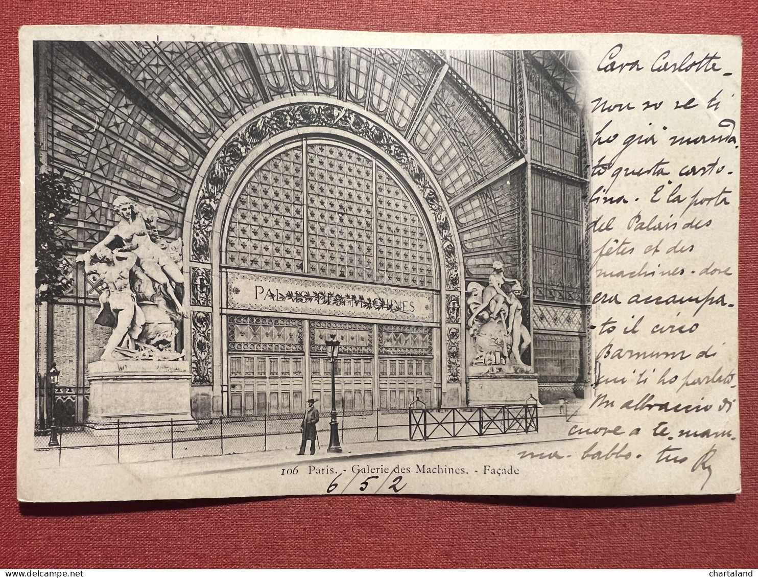 Cartolina - Paris - Galerie Des Machines - Facade - 1902 - Unclassified